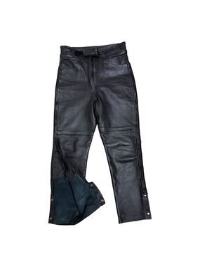 JOE ROCKET Vintage Genuine LEATHER Motorcycle Biker Riding Pants Womens 12